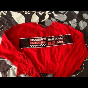 Cropped Long Sleeve Tee